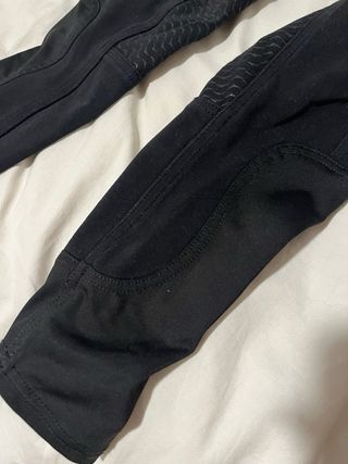 Pantalones de equitación negros con diamantes