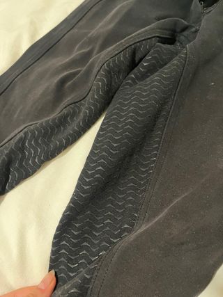 Pantalones de equitación negros con diamantes