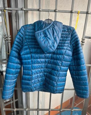 Giubbotto imbottito blu e grigio