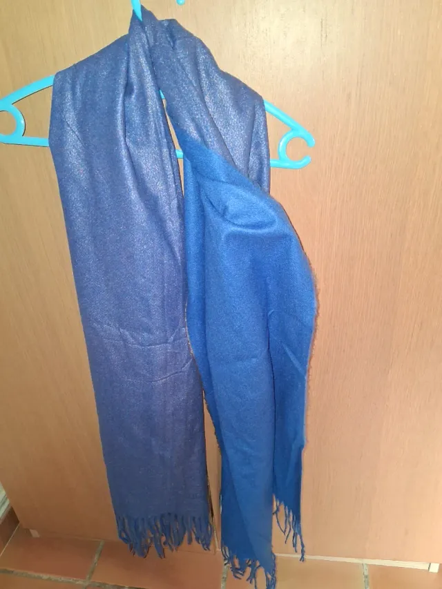 Fular grande azul 1,84x0,70