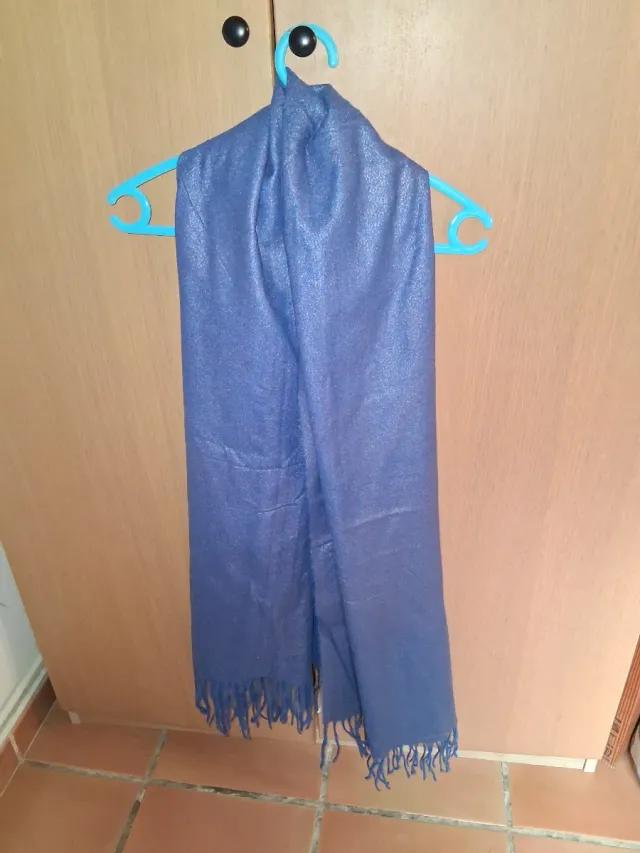 Fular grande azul 1,84x0,70