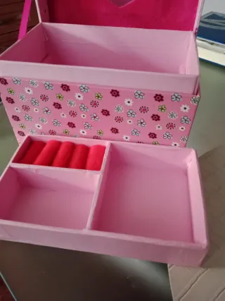 Joyero infantil con espejo corazón