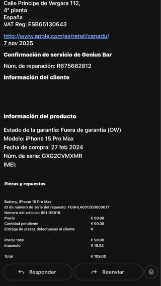 iPhone 15 Pro Max 256GB Nero