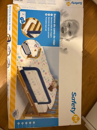 Barrera de Cama Infantil Azul de viaje