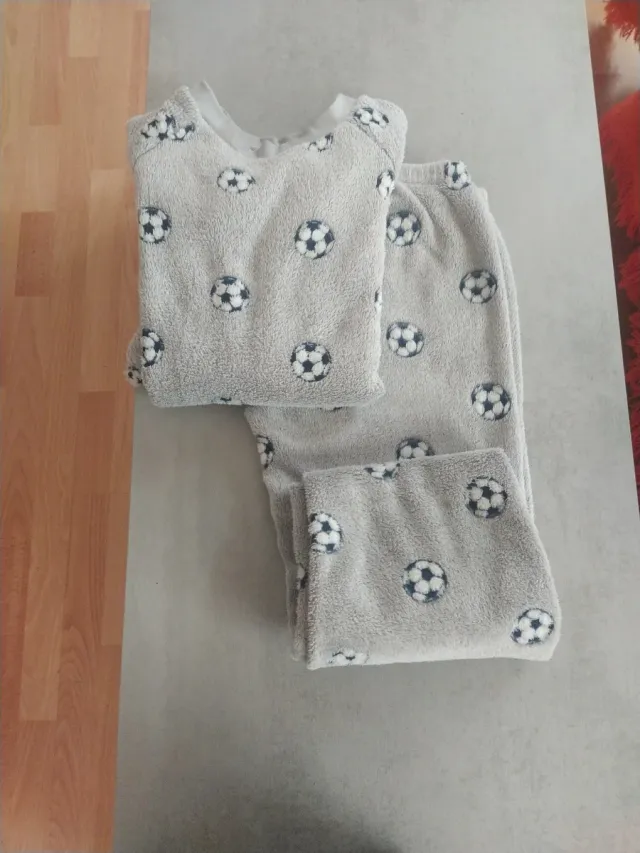 Pijama niño fútbol gris talla 158/164.