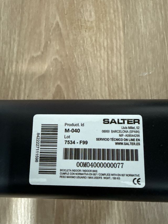 Bicicleta Spinning Salter M040