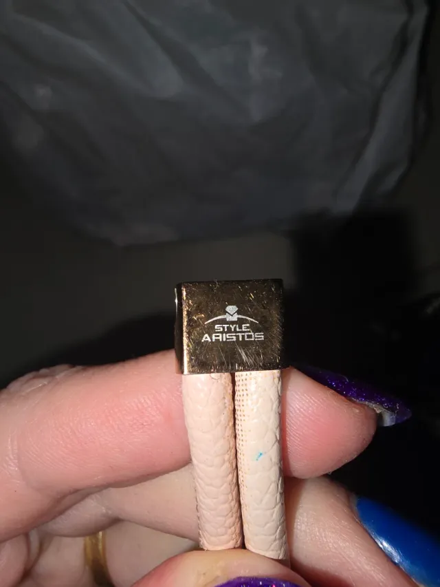 Pulsera Aristos dorada con cristales beige