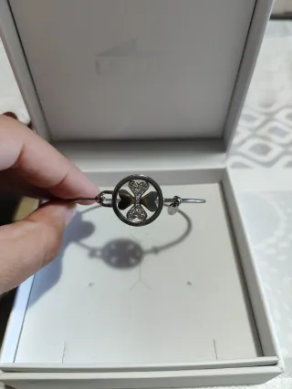 Pulsera Lotus Style Plata Corazones