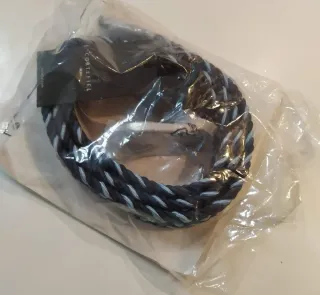 Cinturón trenzado Springfield azul