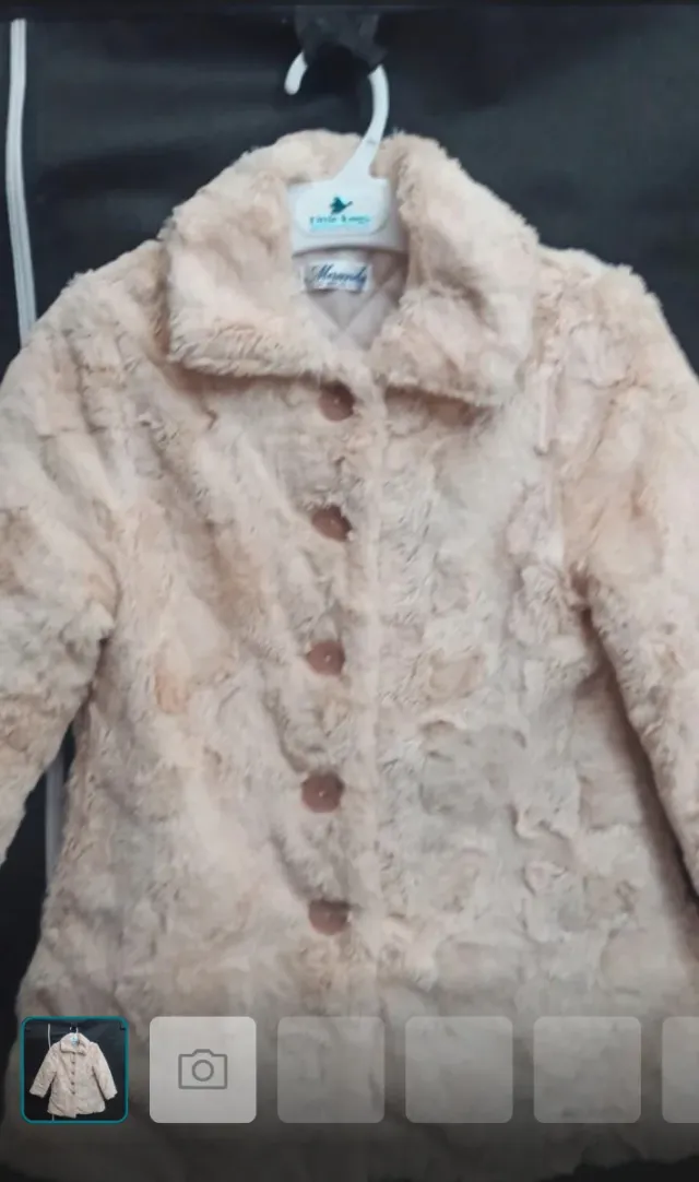 Abrigo de pelo de niña