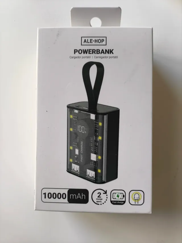 Powerbank ALE-HOP 10000 mAh Carga Rápida