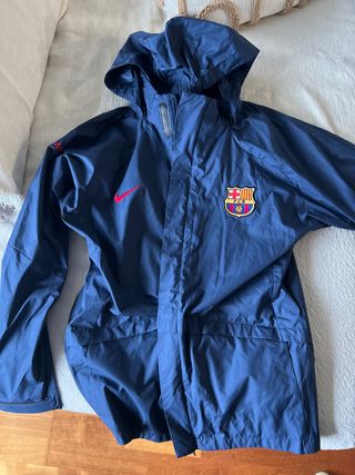 Chubasquero Cortavientos Barça Vintage Nike Azul