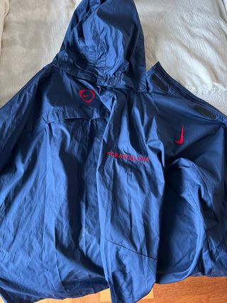 Chubasquero Cortavientos Barça Vintage Nike Azul