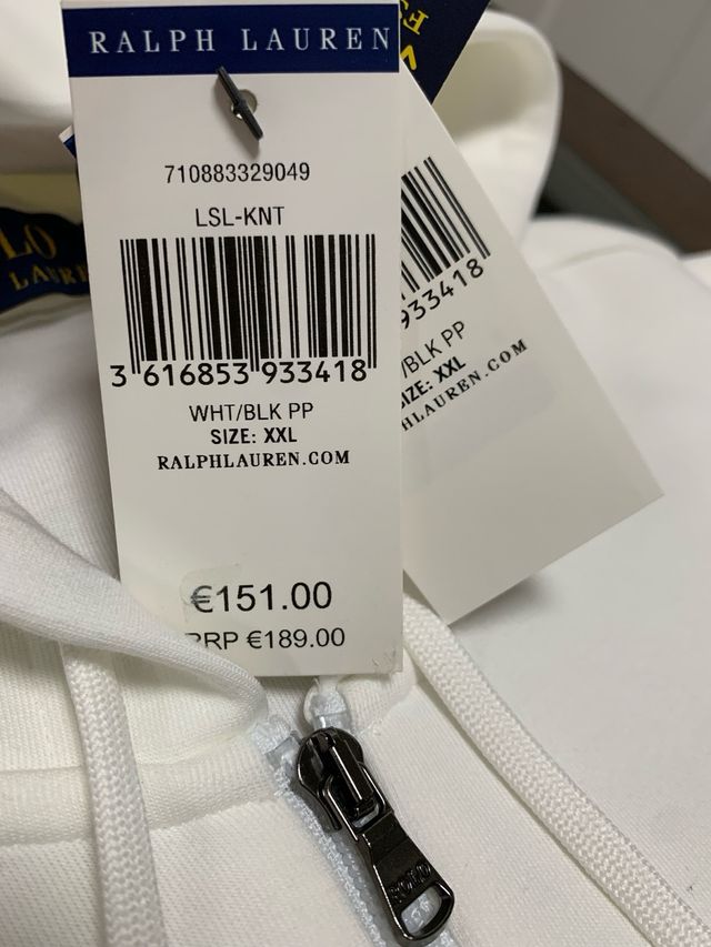 Sudadera Polo Ralph Lauren Blanca