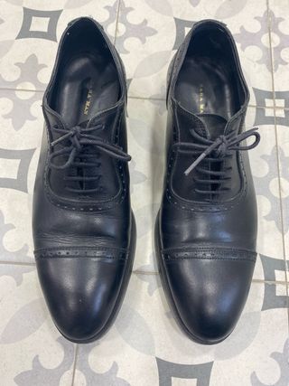 Zapatos de piel negros Zara Hombre