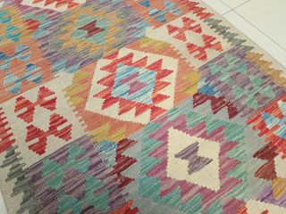 Tappeto Kilim afgano 301x80 cm lana