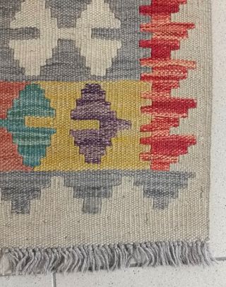 Tappeto Kilim afgano 301x80 cm lana