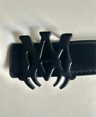 Cintura Amiri Logo Nero