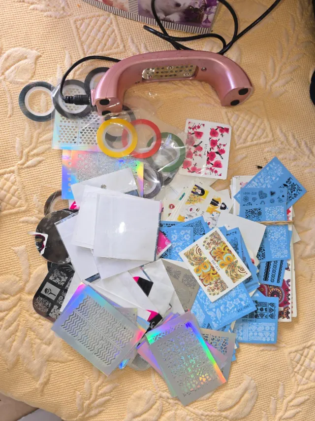 Lote de accesorios para uñas