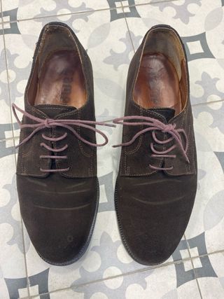 Zapatos Camper Ante Marrones