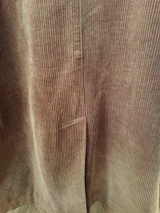 Abrigo de pana para hombre marrón