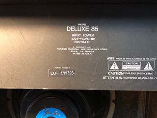 Amplificador Fender Deluxe 85 Transistores