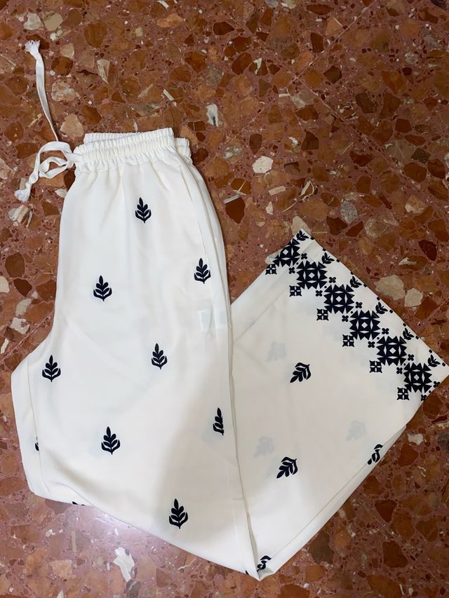 Pantalones anchos Shein estampados mujer