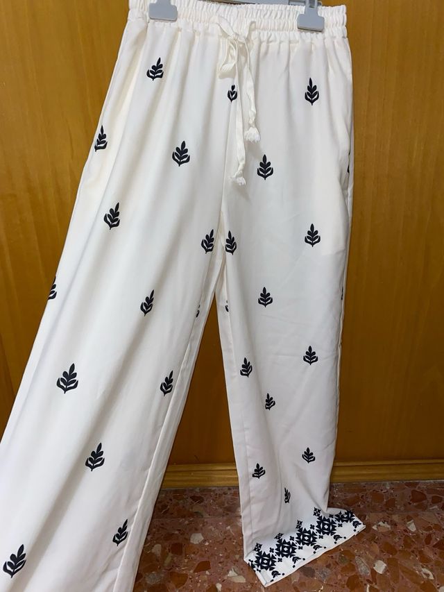 Pantalones anchos Shein estampados mujer