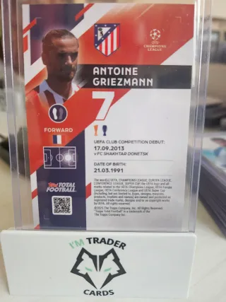Antoine Griezmann 26/99 Topps Atletico