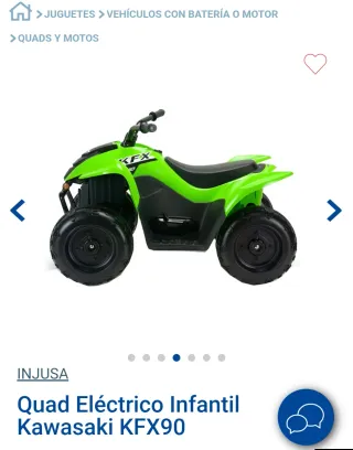 Quad Eléctrico Infantil Kawasaki KFX90 12 V