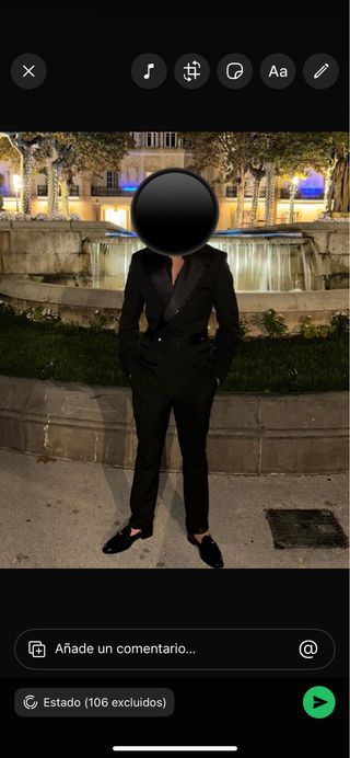 Traje de chaqueta negro