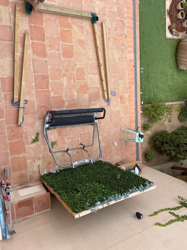 Columpio telesilla de esquí restaurado