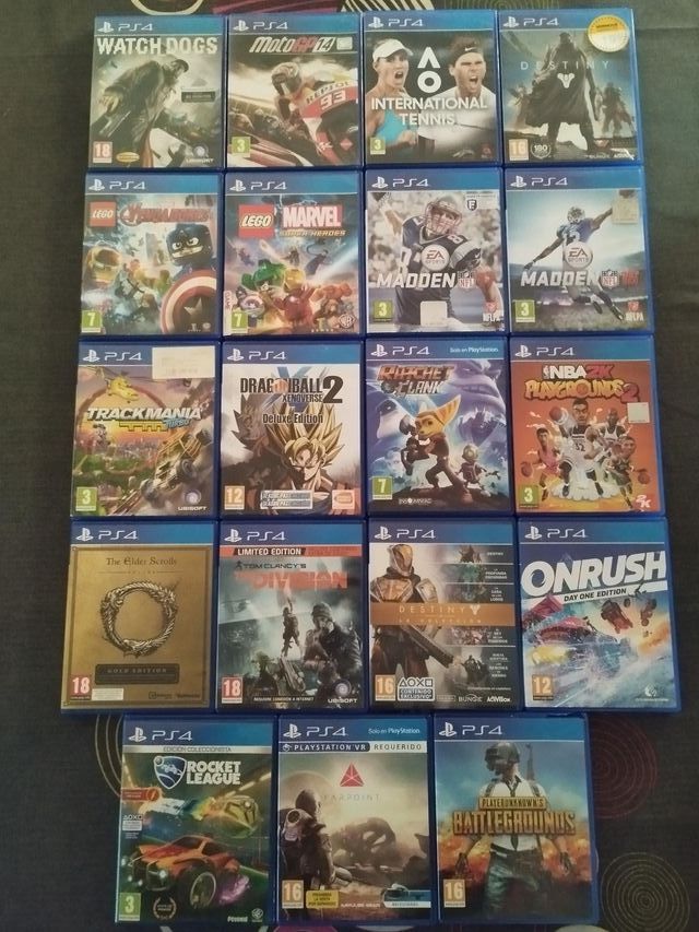 Juegos PS4 (PlayStation 4) - Lote Variado