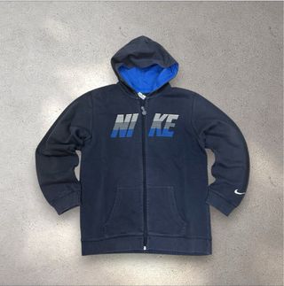 Felpa Nike con cappuccio blu e bianca