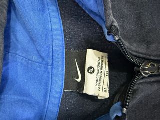 Felpa Nike con cappuccio blu e bianca