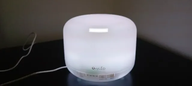 Diffusore di aromi OxyLED bianco cromoterapia