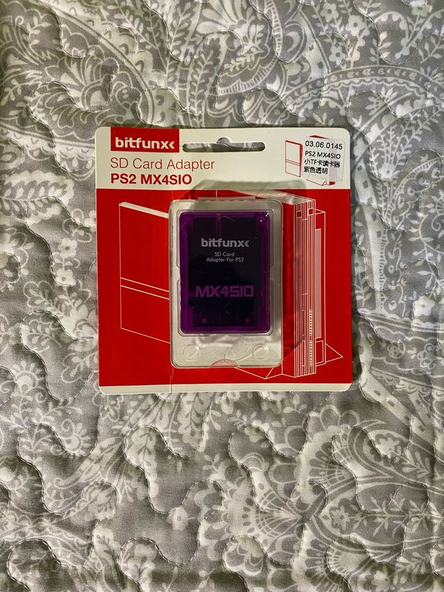 Adaptador Tarjeta SD PS2 Bitfunx MX4SIO Morado