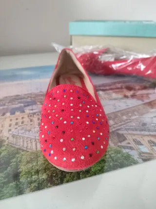 Zapatos planos rojos talla 36
