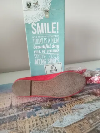 Zapatos planos rojos talla 36