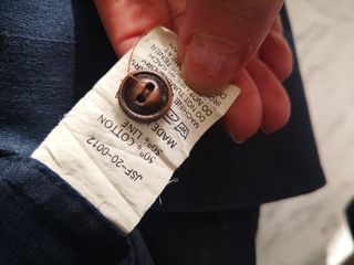 Camicia uomo Reverb misto lino taglia S blu