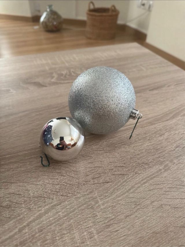 Bolas de Navidad Plateadas