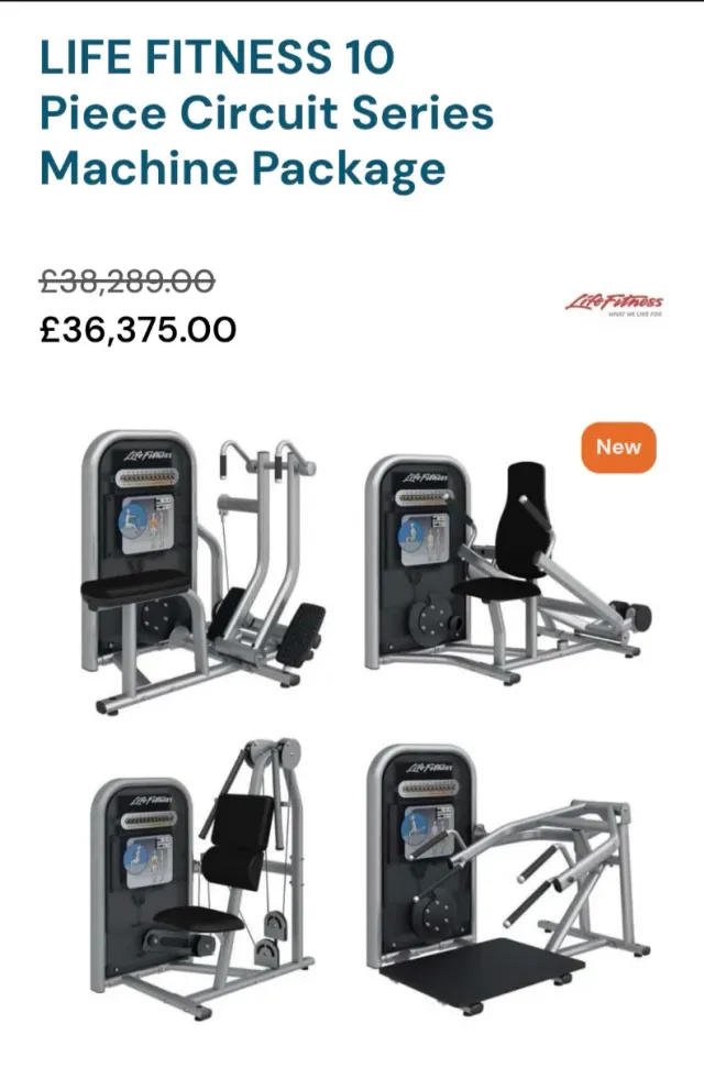 Circuito Life Fitness Calentamiento/Iniciación