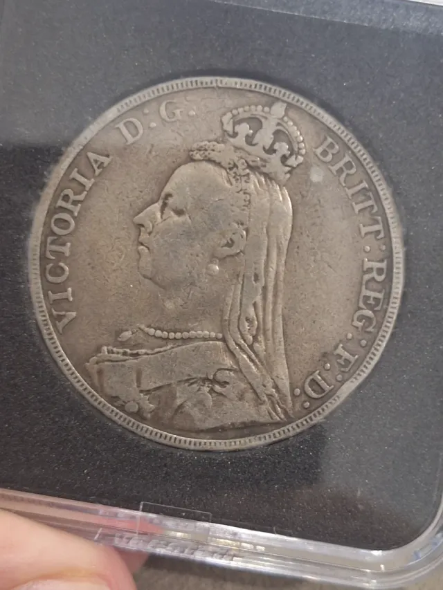 Corona Plata Gran Bretaña 1889.