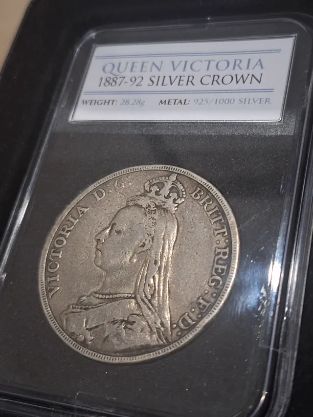 Corona Plata Gran Bretaña 1889.