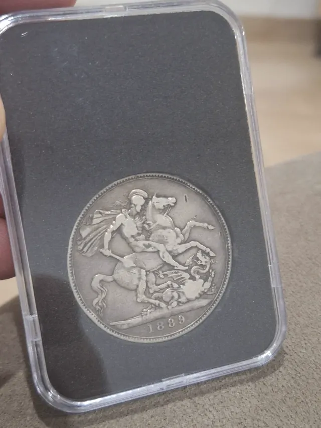 Corona Plata Gran Bretaña 1889.