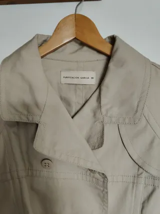 Chaqueta Beige Purificación García Talla 38