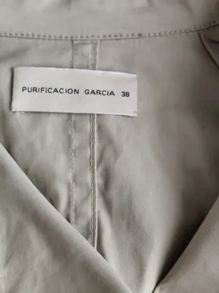 Chaqueta Beige Purificación García Talla 38