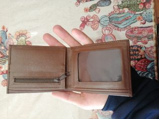 Portafoglio Puro Cuoio Marrone