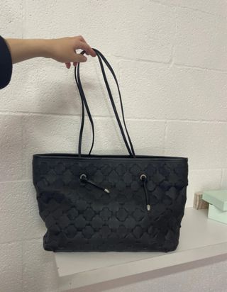 Borsa in vera pelle nera