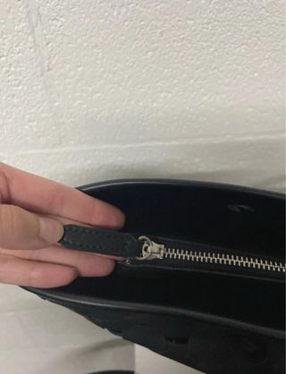 Borsa in vera pelle nera